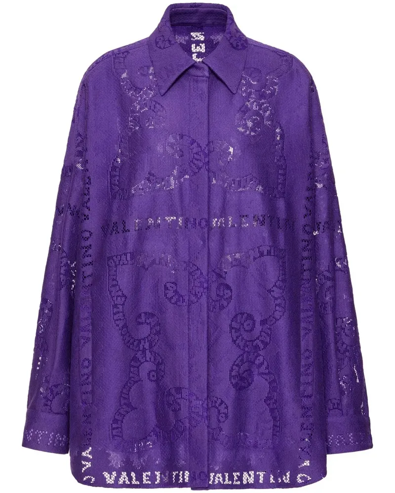 Valentino Garavani Minikleid mit Cut-Outs - Violett Violett