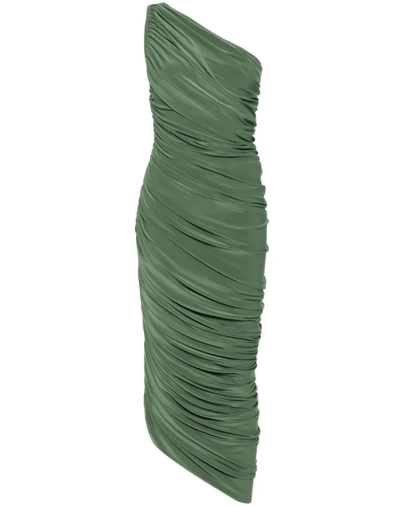 Norma Kamali Drapiertes Diana Midikleid - Grün Grün