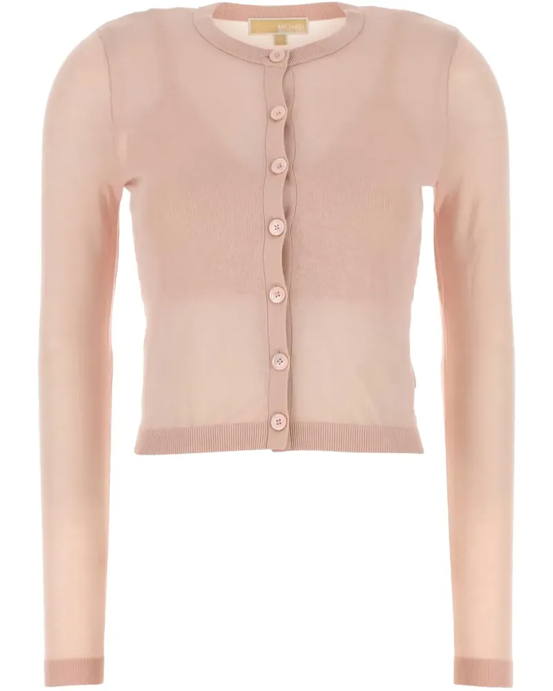 Michael Kors Semi-transparenter Cardigan - Rosa Rosa