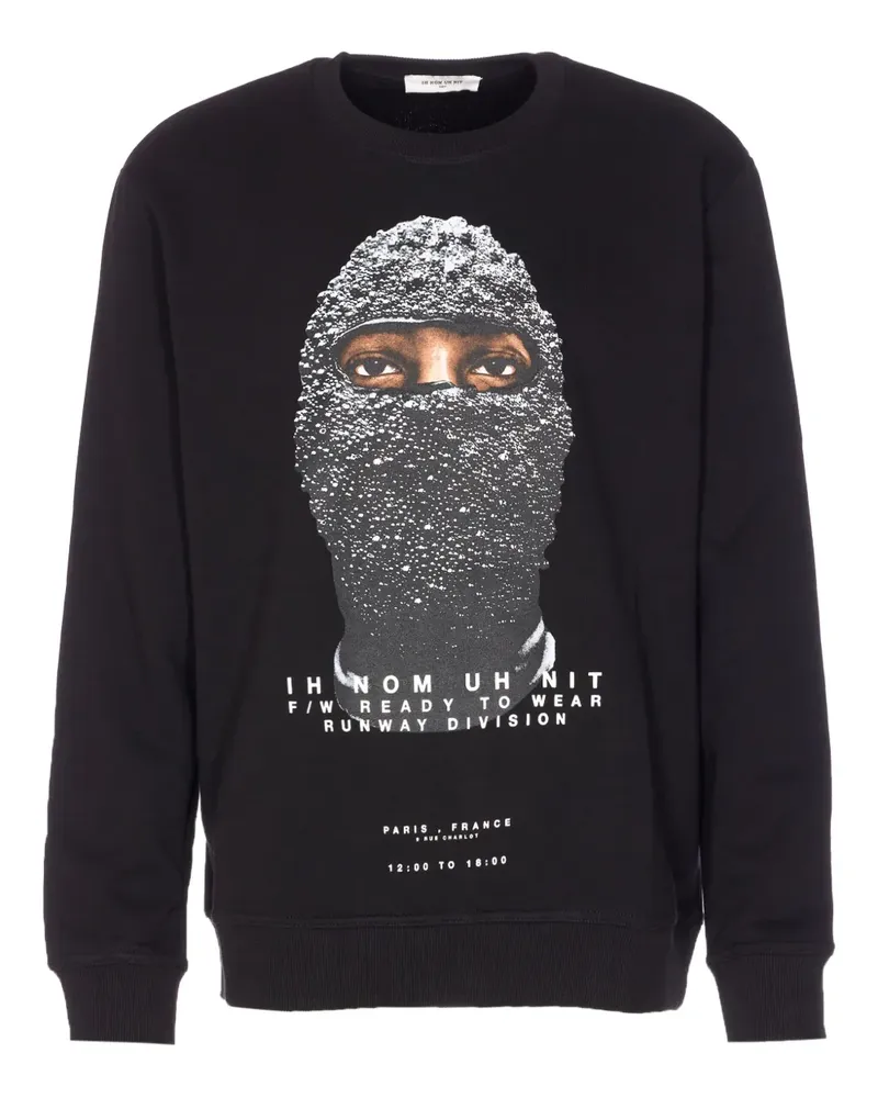 IH NOM UH NIT mask-print sweatshirt - Schwarz Schwarz