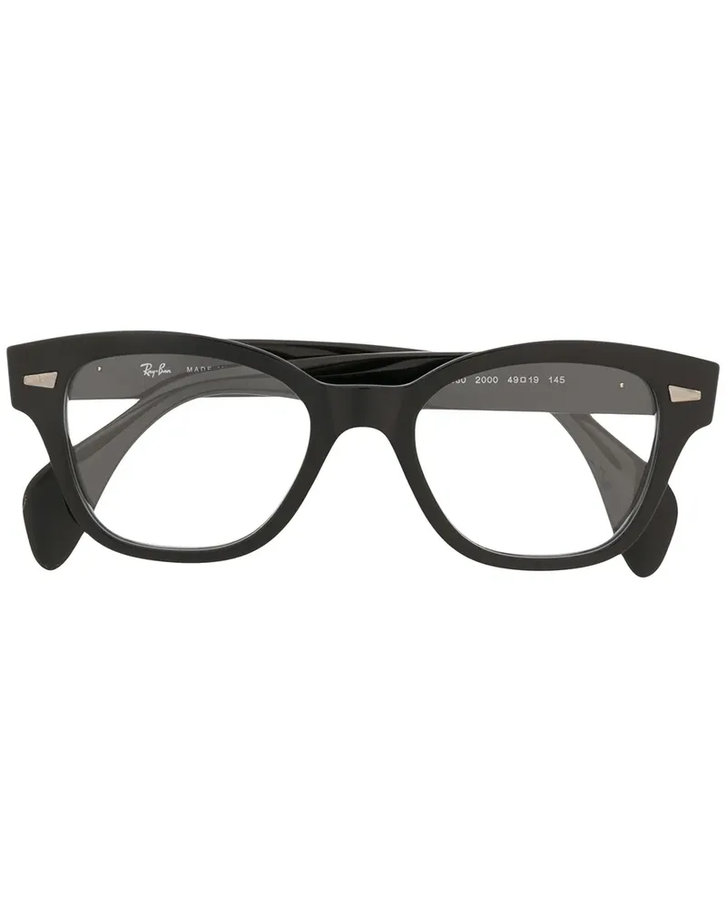 Ray Ban Brille mit eckigem Gestell - Schwarz Schwarz