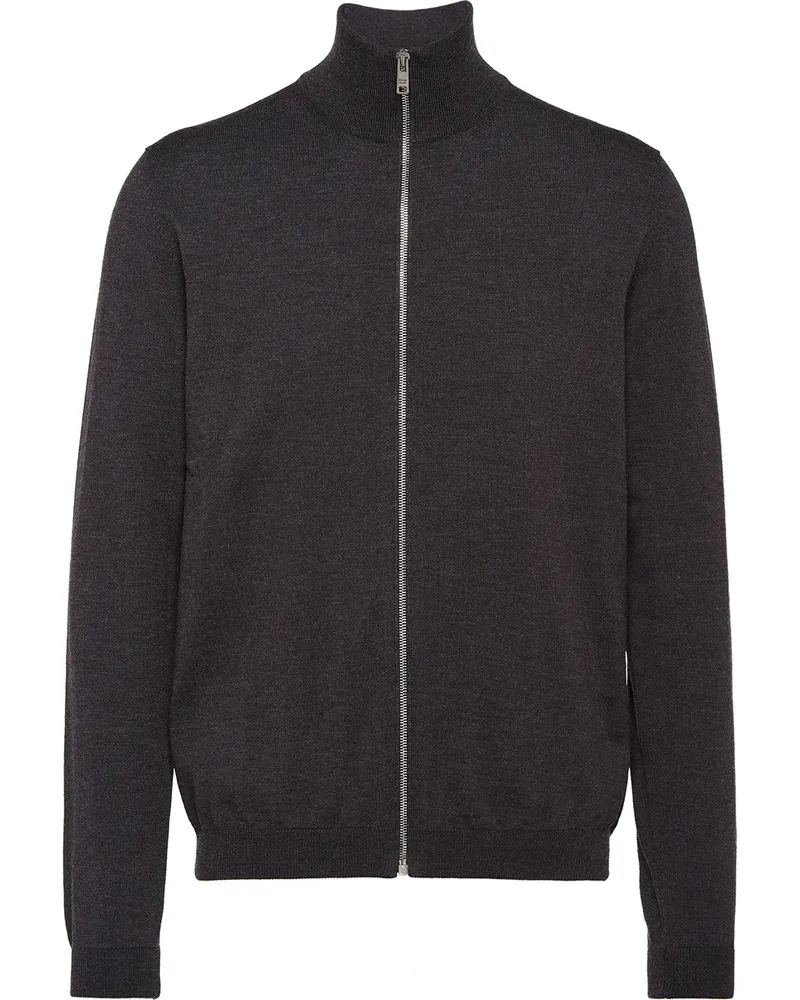 Prada Cardigan mit Reißverschluss - Grau Grau