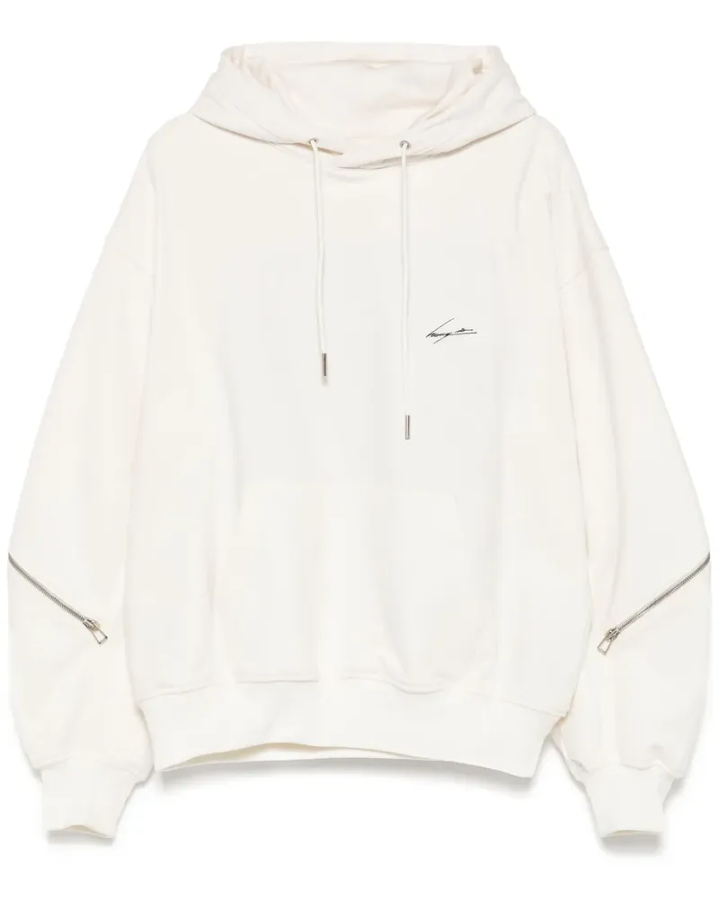SONGZIO Bestickter Hoodie - Weiß Weiß