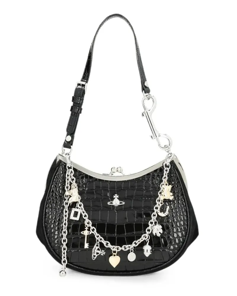 Vivienne Westwood Charm Frame Portemonnaie - Schwarz Schwarz