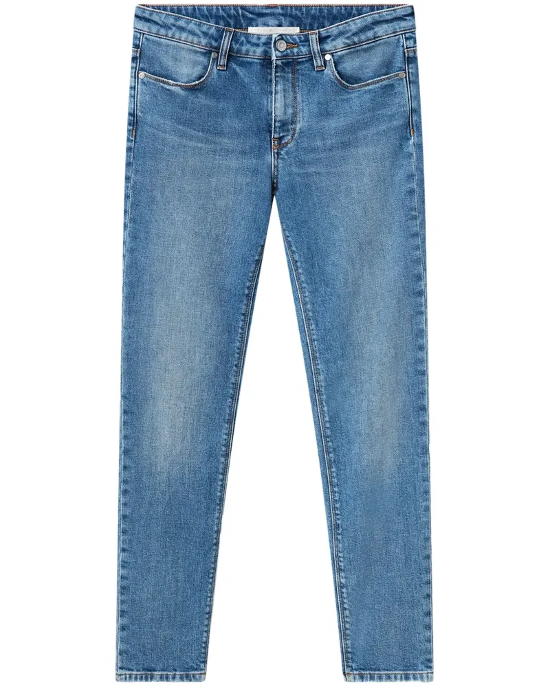Stella McCartney Skinny-Jeans mit Logo-Patch - Blau Blau