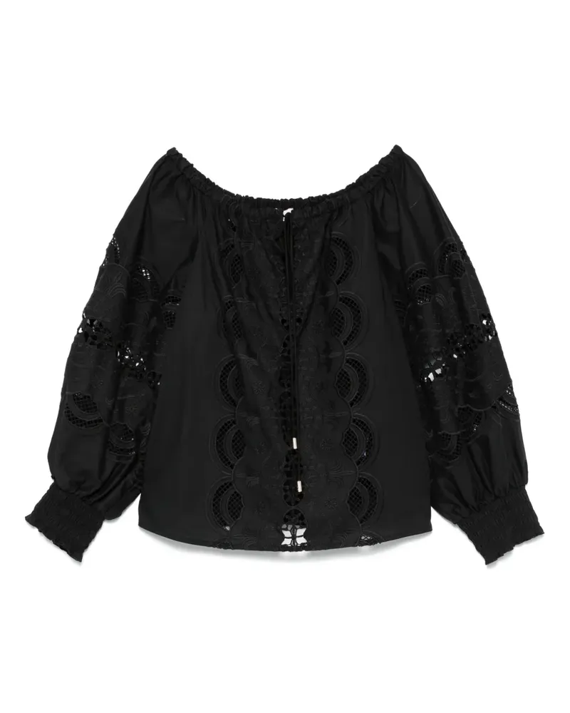 Liu Jo Bluse mit Stickerei - Schwarz Schwarz