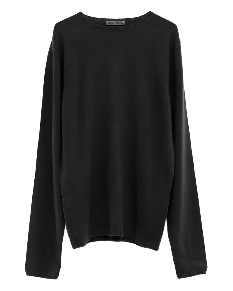 Denis Colomb Kaschmirpullover mit Rundhalsausschnitt - Schwarz Schwarz