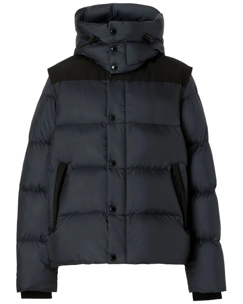 Burberry Gefütterte Jacke mit abnehmbaren Ärmeln - Schwarz Schwarz