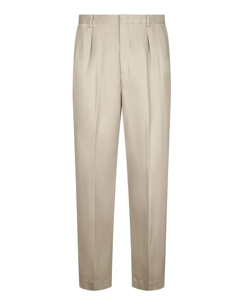 Cellar Door pleated tapered-leg trousers - Nude Nude