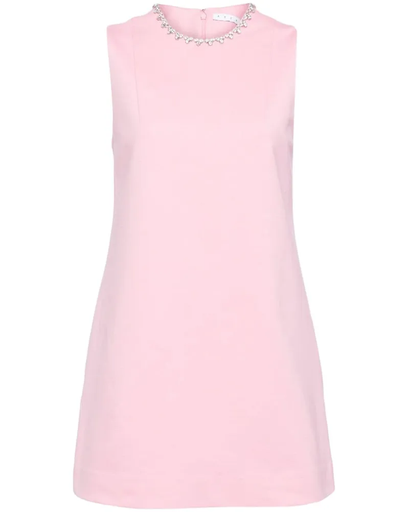 Area Minikleid mit Kristallverzierung - Rosa Rosa