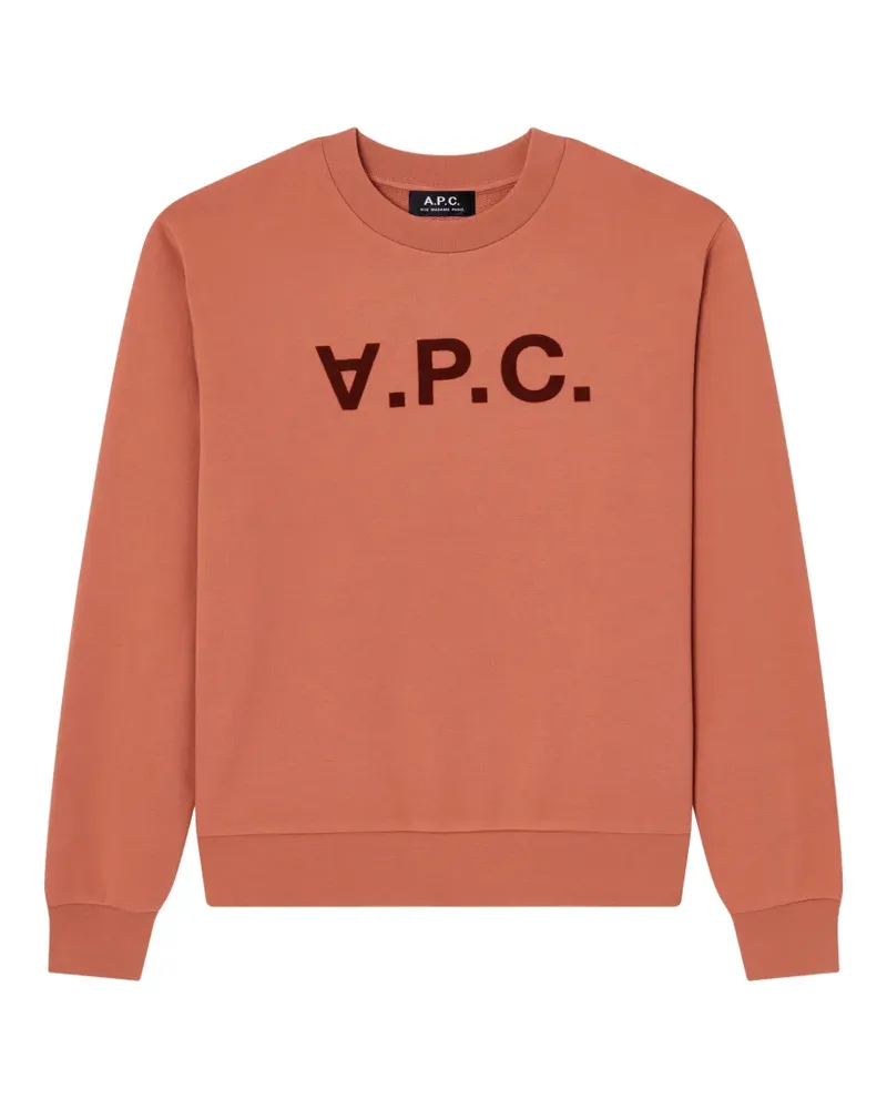 A.P.C. V.P.C. Sweatshirt mit Logo - Orange Orange