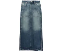 Halbhoher Jeans-Maxirock
