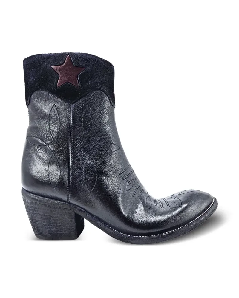 MADISON.MAISON Pointy Stiefeletten mit Stern-Patch - Blau Blau