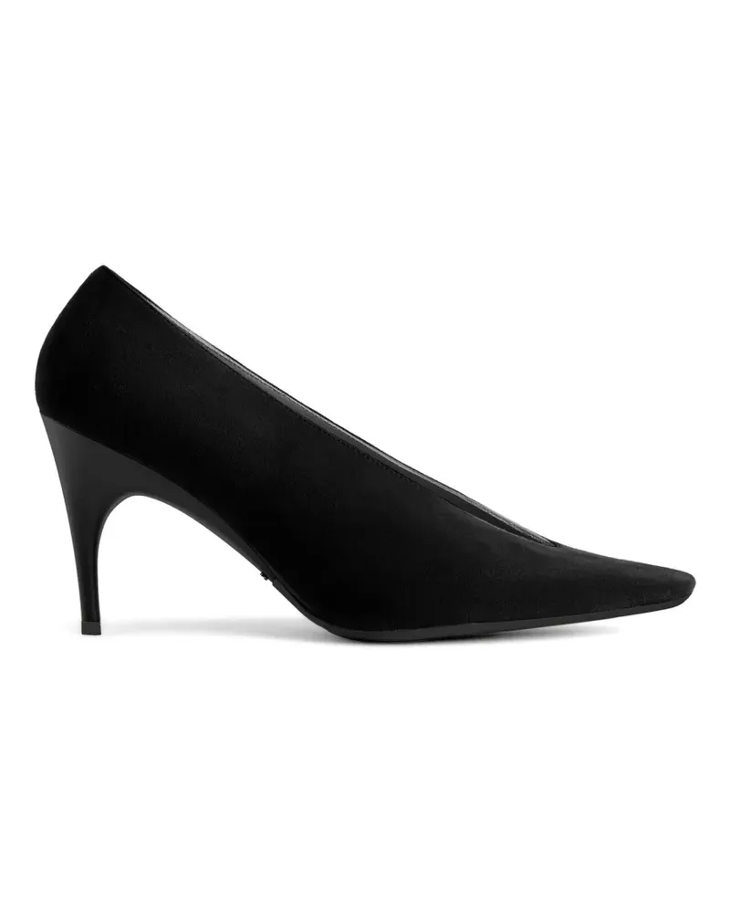 Balenciaga Duchesse Pumps mit V-Ausschnitt - Schwarz Schwarz