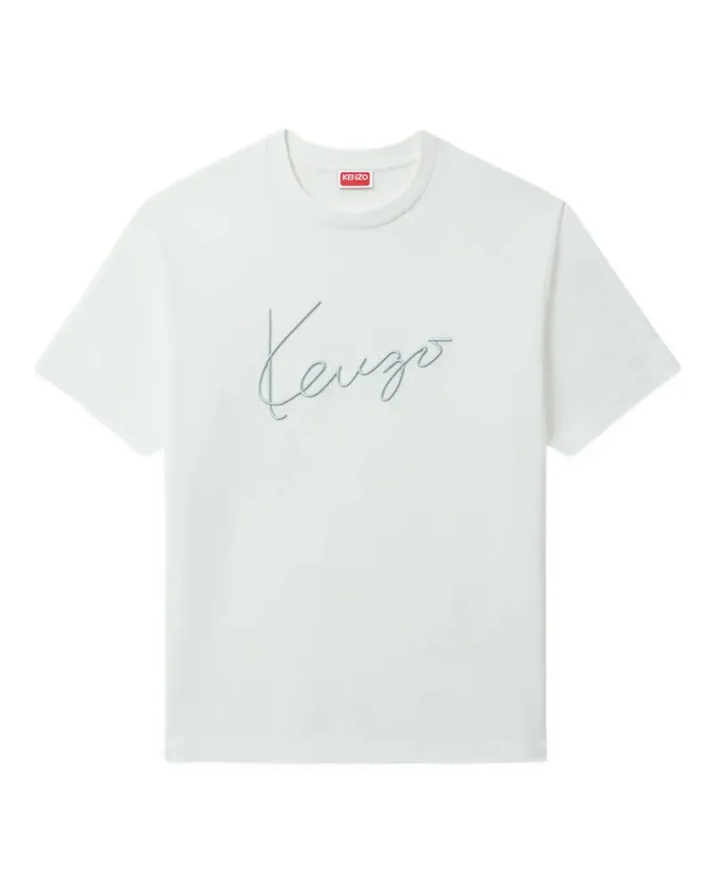 Kenzo Signature T-Shirt - Weiß Weiß