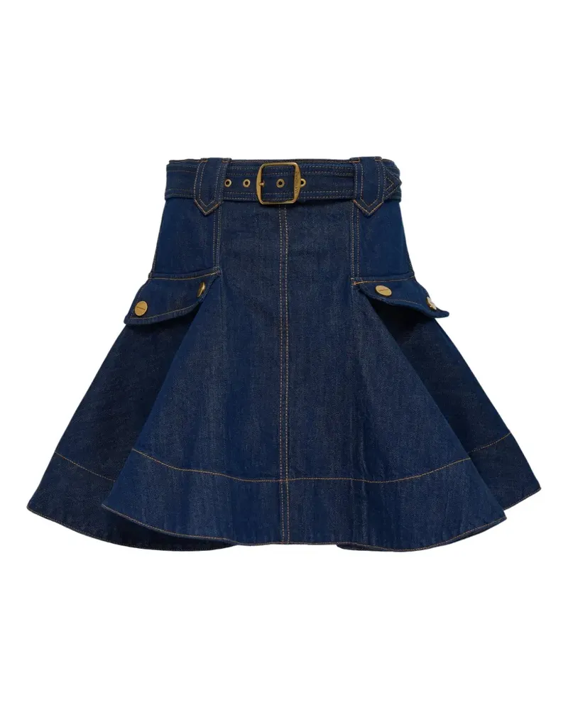 Zimmermann Cargo-Minirock mit Gürtel - Blau Blau