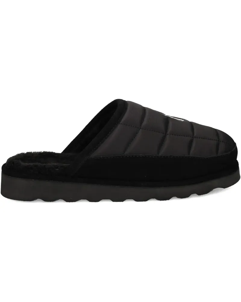 Ralph Lauren quilted logo slippers - Schwarz Schwarz