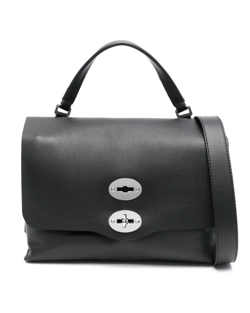 Zanellato Kleine Postina Handtasche - Schwarz Schwarz