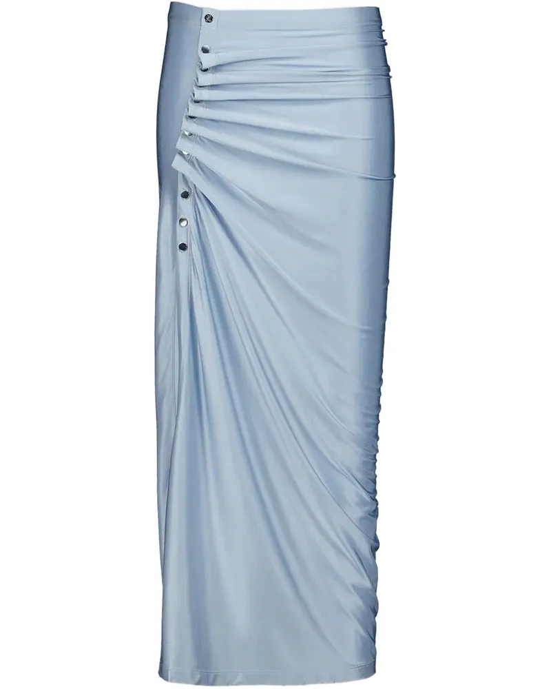Paco Rabanne Drapierter Rock - Blau Blau