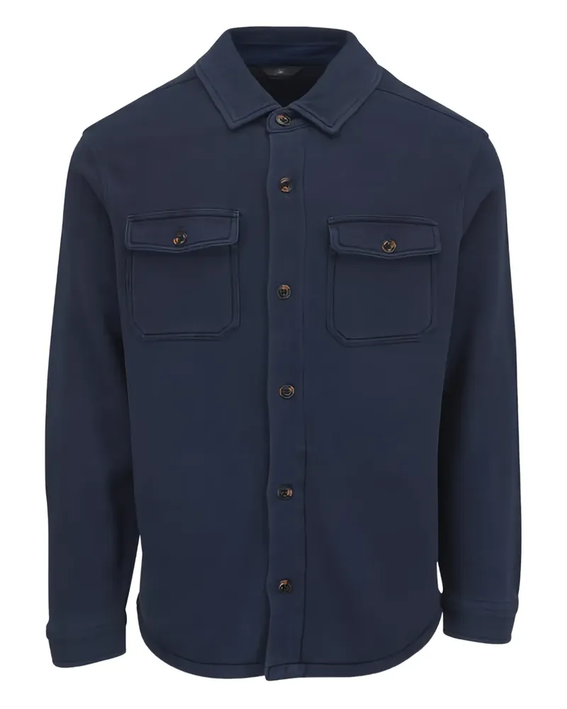 Faherty Inlet Knit CPO shirt - Blau Blau