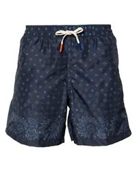 Altea Badeshorts mit Blumen-Print Blau