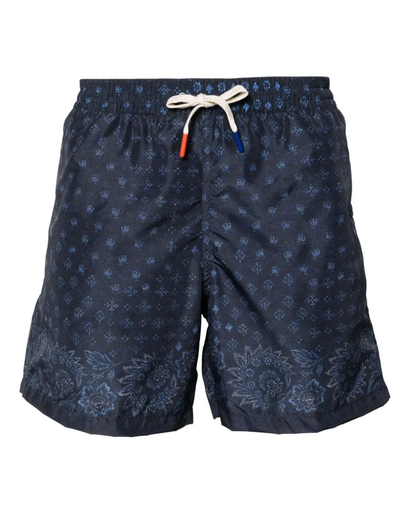 Altea Badeshorts mit Blumen-Print - Blau Blau