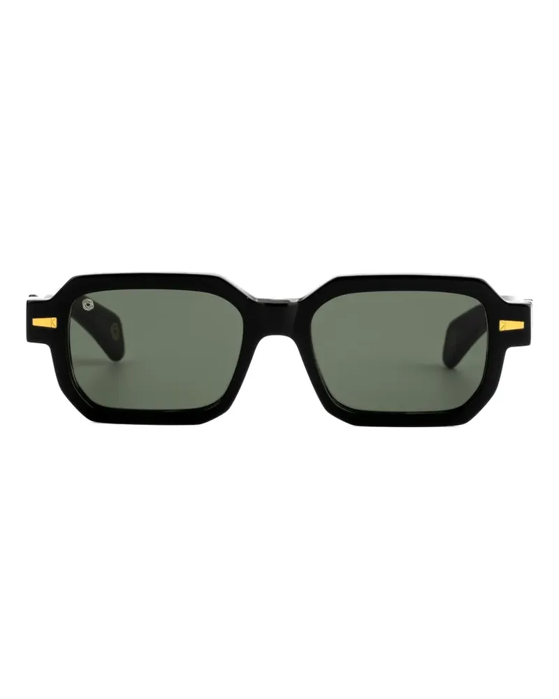 Kyme Eryx1 Sonnenbrille mit geometrischem Gestell - Schwarz Schwarz