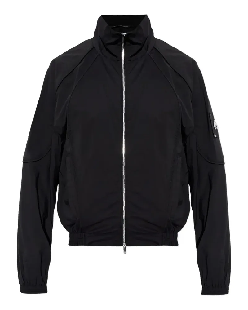 Moose Knuckles logo-plaque bomber jacket - Schwarz Schwarz