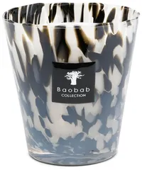 Baobab Collection Max 16 Kerze mit abstraktem Print Schwarz