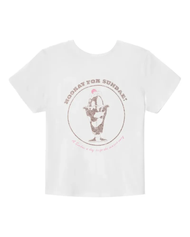 RE/DONE Sundae T-Shirt - Weiß Weiß