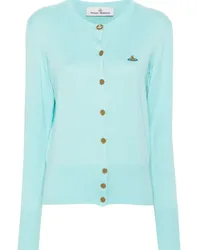 Vivienne Westwood Cardigan mit Orb-Stickerei Blau