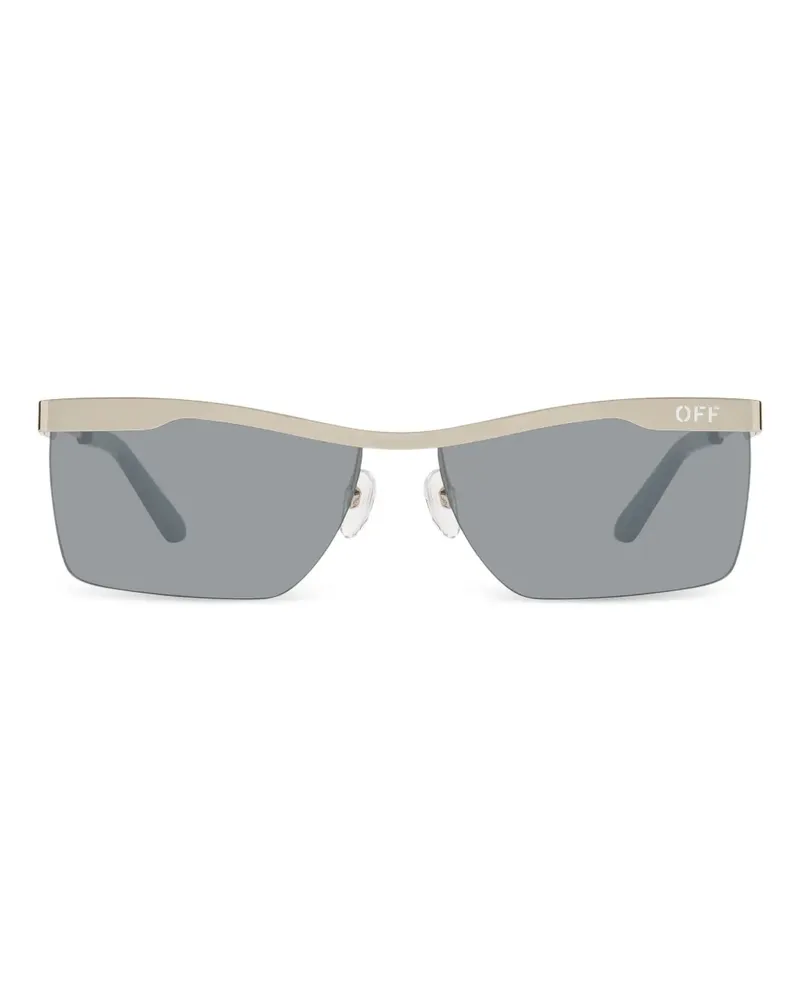 OFF-WHITE Rimini Sonnenbrille mit eckigem Gestell - Silber Silber
