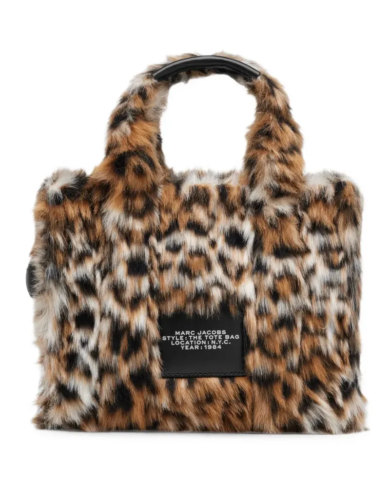 Marc Jacobs Kleiner Tote Bag aus Leopardenfell - Braun Braun