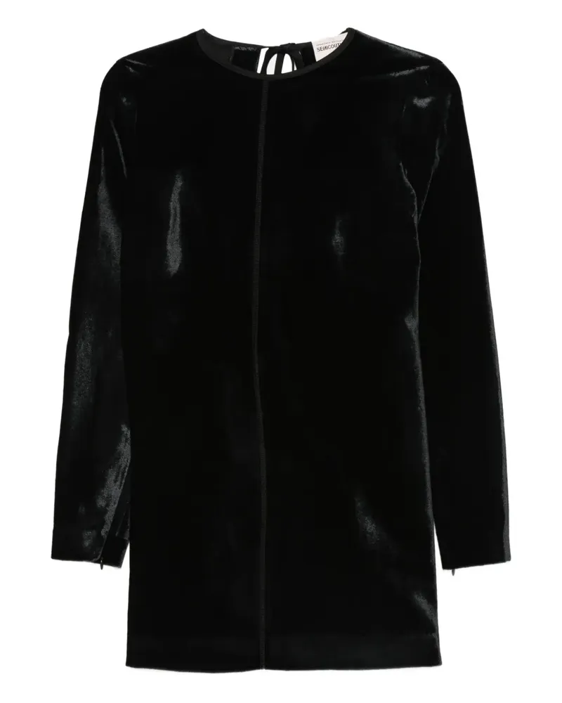 Semicouture Kleid mit Schleifenverschluss - Schwarz Schwarz