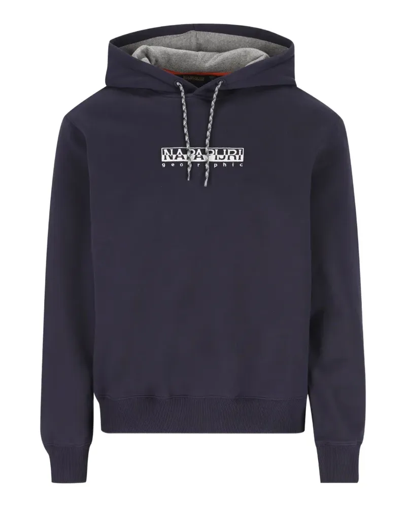Napapijri Hoodie mit Logo-Print - Blau Blau