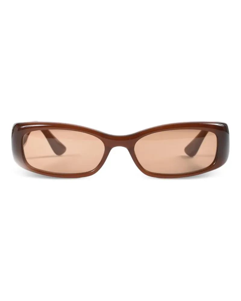 Port Tanger Eckige Leila Sonnenbrille - Braun Braun