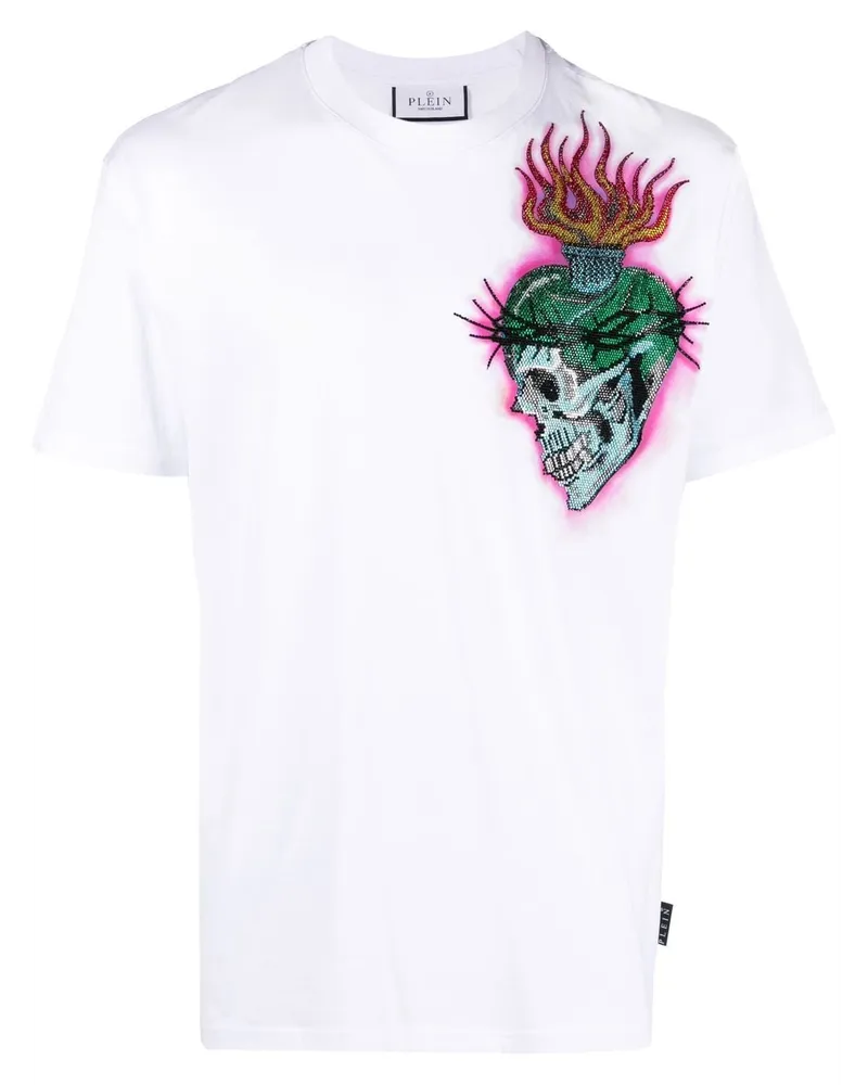 Philipp Plein T-Shirt mit Tattoo-Print - Weiß Weiß