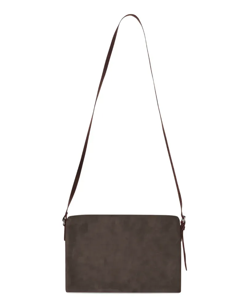 Dries van Noten Umhängetasche aus Wildleder - Braun Braun