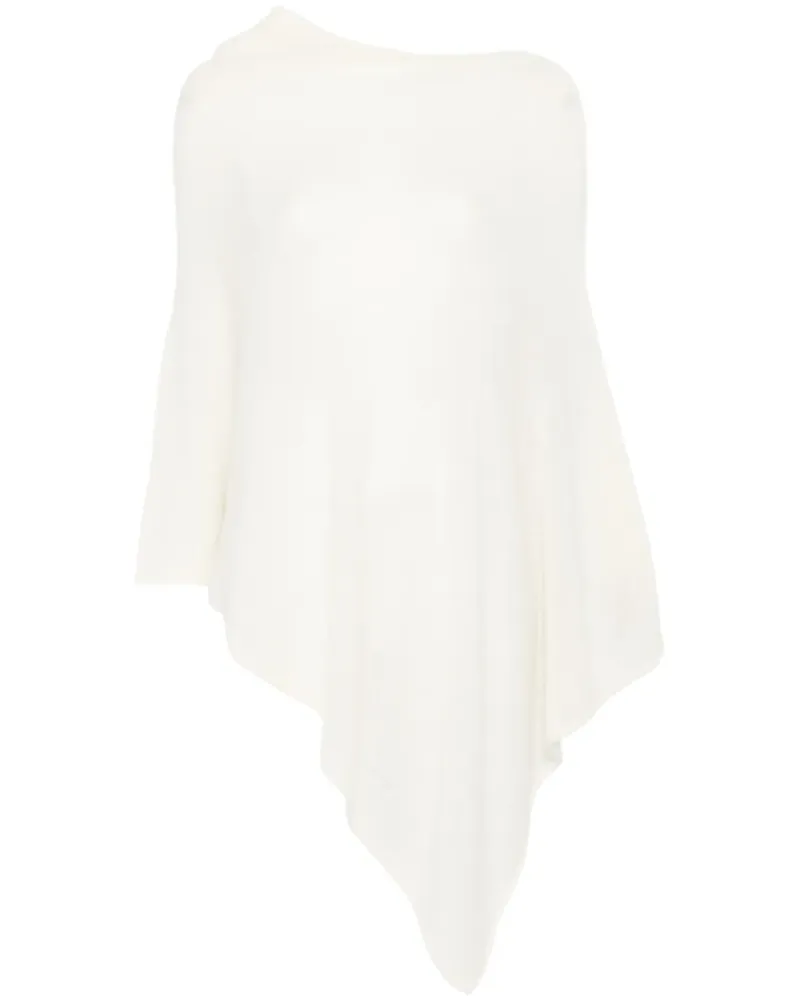 Blanca Poncho aus Kaschmir - Weiß Weiß