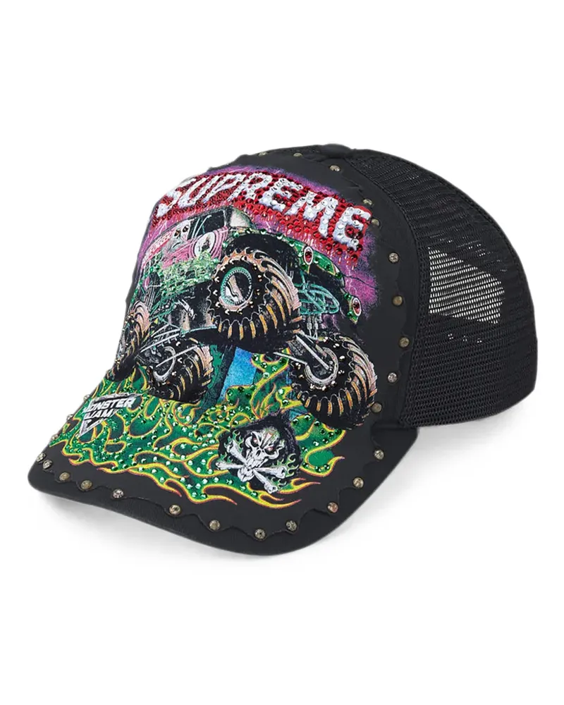 Supreme Being x Monster Jam Grave Digger Baseballkappe - Schwarz Schwarz