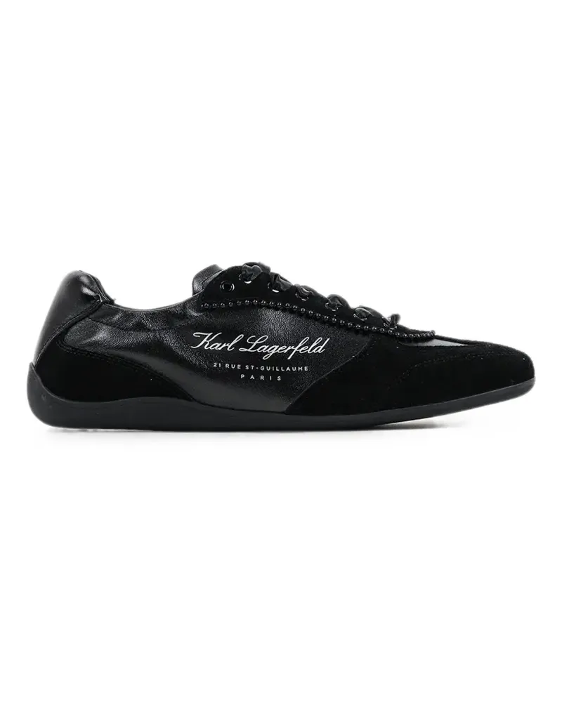 Karl Lagerfeld Altia Sneakers mit Einsätzen - Schwarz Schwarz
