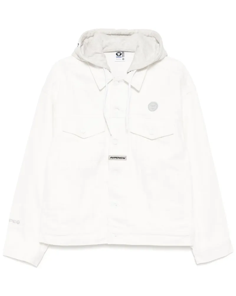 BAPE AAPENOW Jeansjacke - Weiß Weiß