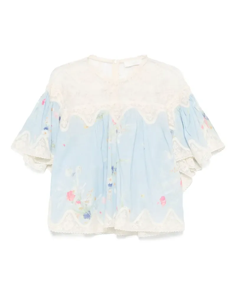 Zimmermann Lucky Bluse - Blau Blau