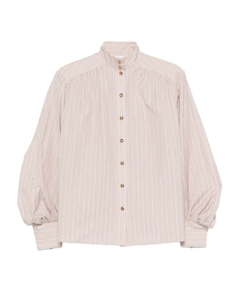 Zimmermann Gestreifte Bluse mit Knöpfen - Rosa Rosa