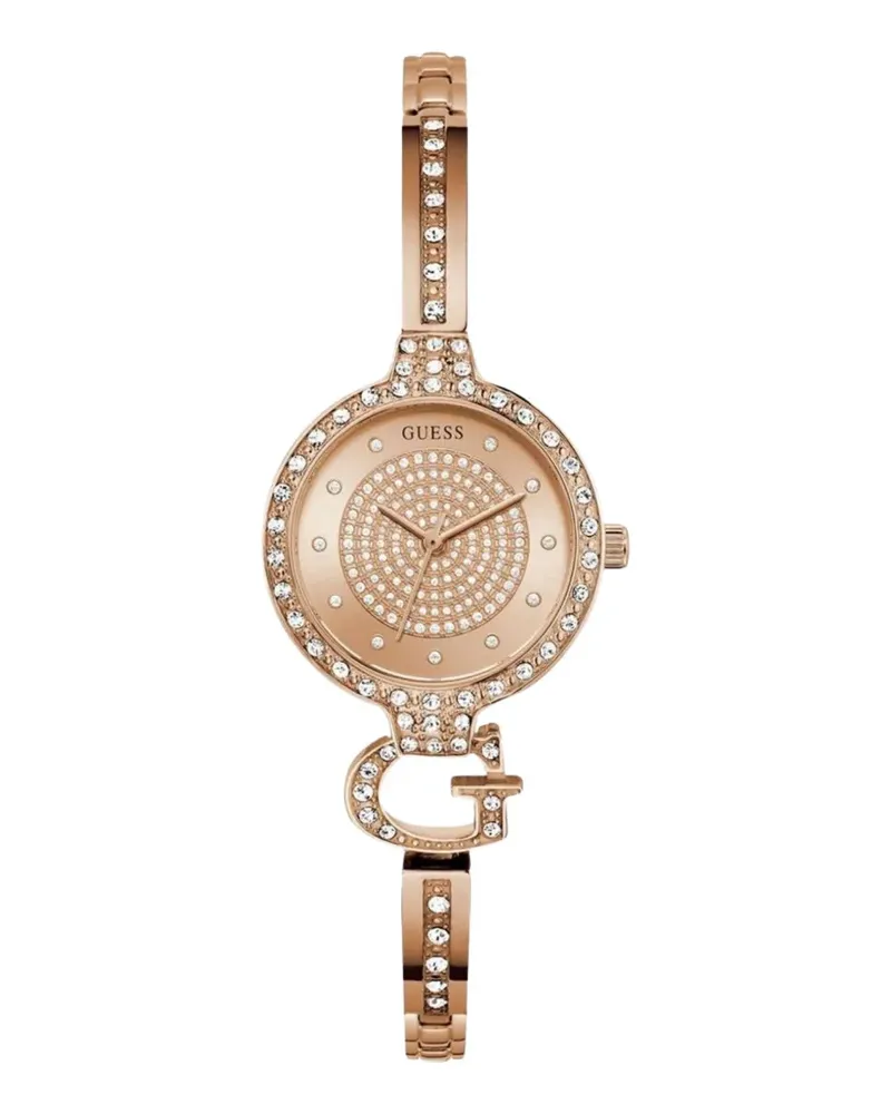 Guess crystal-embellished 28mm watch - Rosa Rosa