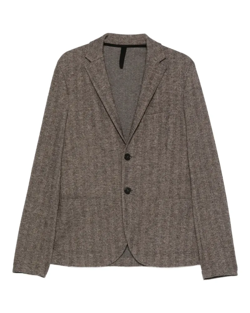 Harris Wharf London Jacke mit Fischgrätenmuster - Braun Braun