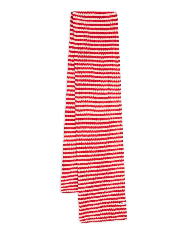Marc O'Polo Gestreifter Schal - Rot Rot