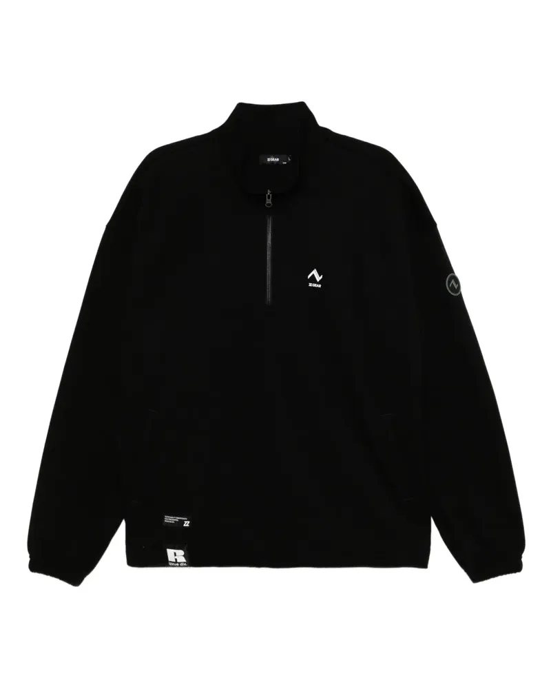 Izzue Sweatshirt mit Logo-Print - Schwarz Schwarz