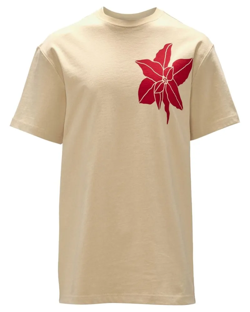 J.W.Anderson T-Shirt mit Blumenmotiv Nude