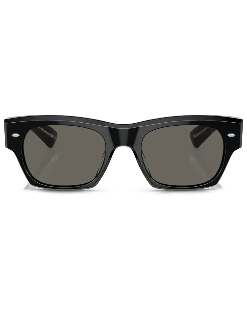Oliver Peoples Eckige Kasdan Sonnenbrille - Schwarz Schwarz
